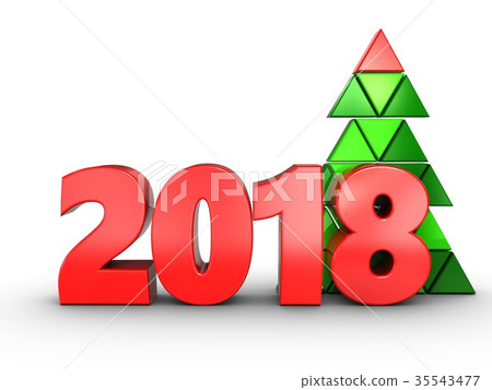 3d 2018 year sign 3d 2018 year sign 35543477