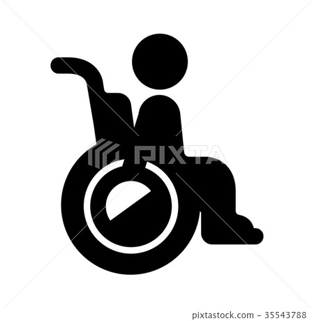 Wheelchair care welfare icon 35543788
