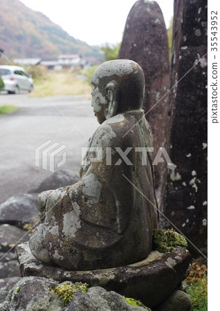 Shinshu's cultural assets, famous craftsman Shiji Moriya's stone Buddha Karatsuyama Jizo Daisuke (Midake, Kiso-machi, Kiso-gun, Nagano Prefecture) 35543952