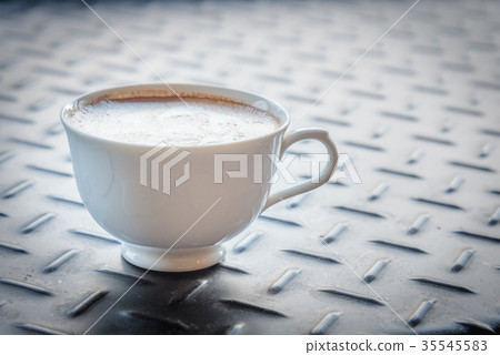 Cup of latte coffee Cup of latte coffee 35545583
