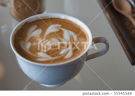 Cup of latte coffee Cup of latte coffee 35545584