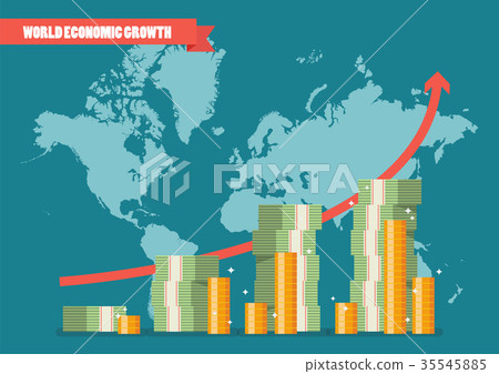 插图素材: world economic growth infographic 查看全部