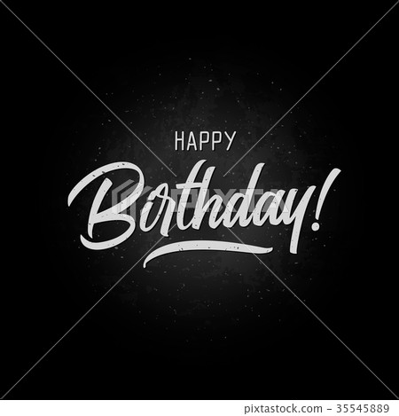 Happy Birthday beautiful greeting card lettering Happy Birthday beautiful greeting card lettering 35545889