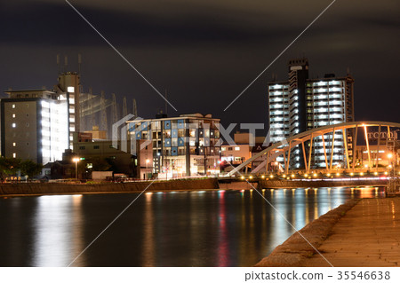 Urban night view [Kokura Kita Ward, Kitakyushu City] 35546638