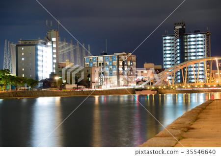 Urban night view [Kokura Kita Ward, Kitakyushu City] 35546640