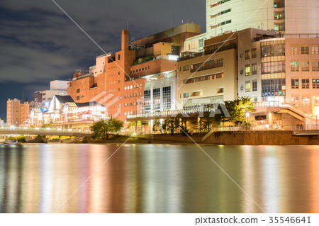 Urban night view [Kokura Kita Ward, Kitakyushu City] 35546641
