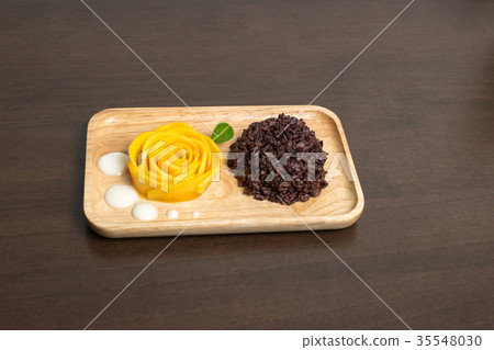 图库照片: mango sticky rice