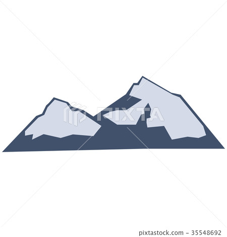 Isolated winter mountain 35548692