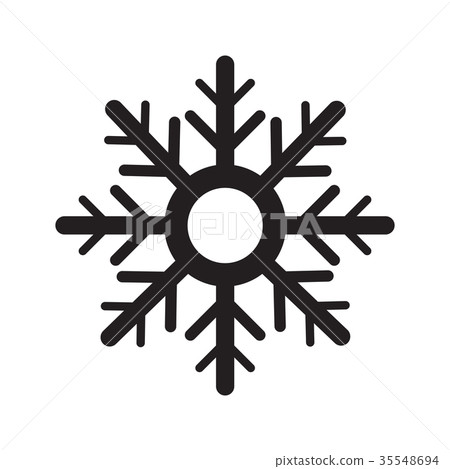 Isolated snowflake icon Isolated snowflake icon 35548694