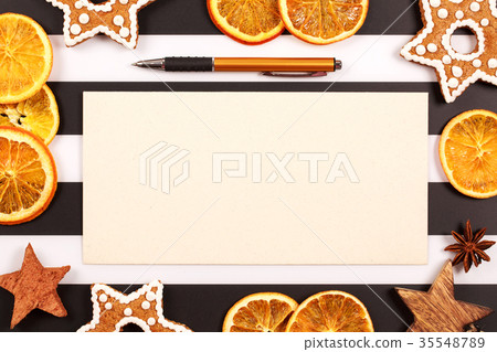 Christmas and new year holiday frame 35548789