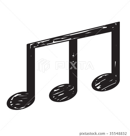 Sketch of a musical note 35548832