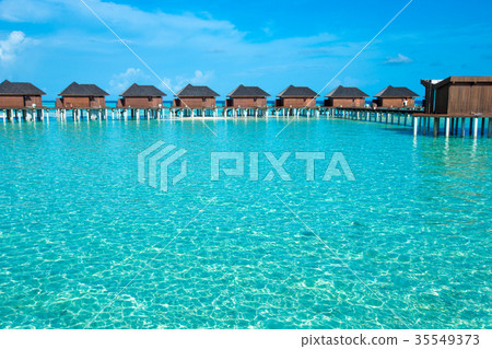 tropical Maldives island with beach tropical Maldives island with beach 35549373