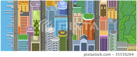 Background banner Manhattan New York 35550264