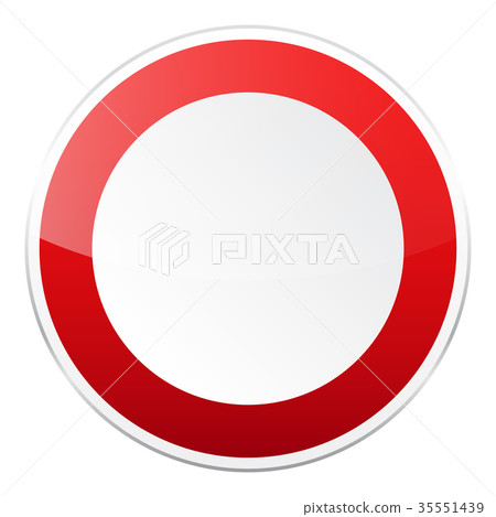 Road red sign on white background. Road traffic Road red sign on white background. Road traffic 35551439