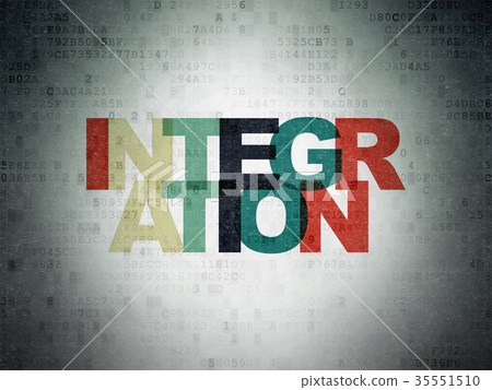 Business concept: Integration on Digital Data 35551510
