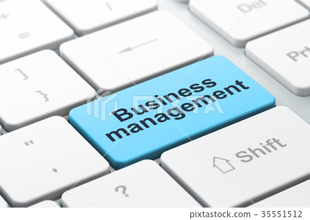 Business concept: Business Management on computer 35551512