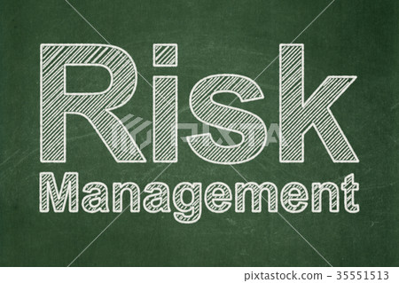Business concept: Risk Management on chalkboard Business concept: Risk Management on chalkboard 35551513