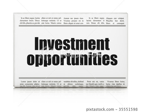 Business concept: newspaper headline Investment Business concept: newspaper headline Investment 35551598