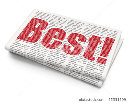 Business concept: Best! on Newspaper background Business concept: Best! on Newspaper background 35551599