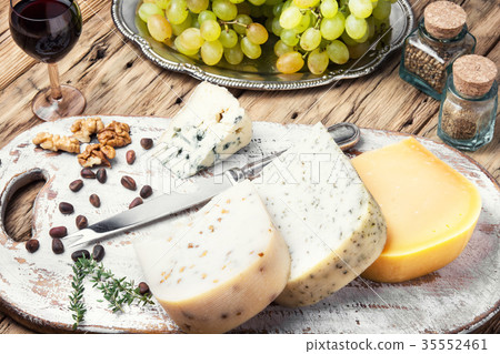 Different kinds of cheeses Different kinds of cheeses 35552461