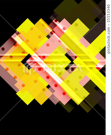 Color arrows on black background 35553340