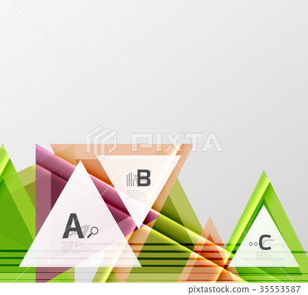 Triangles and geometric shapes abstract background 35553587