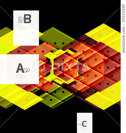 Triangles and geometric shapes abstract background 35553589