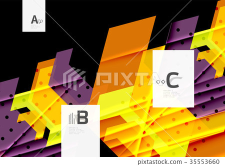 Color triangles background design 35553660