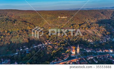 Saschiz village in Transylvania, Romania Saschiz village in Transylvania, Romania 35553888