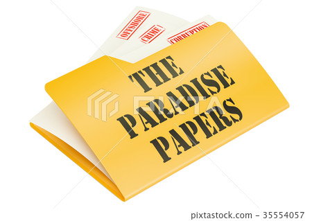 The Paradise Papers, leak of data concept 35554057