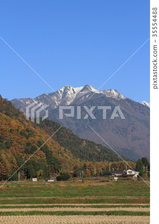 Snow-covered Northern Alps, Tateyama Mountain Range, Mt. 35554488