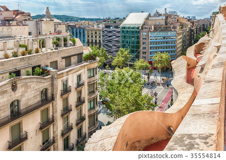 Passeig de Gracia, Barcelona, Catalonia, Spain Passeig de Gracia, Barcelona, Catalonia, Spain 35554814