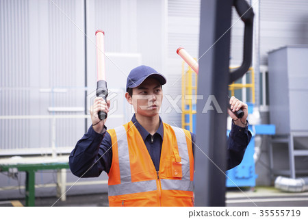 Industry, factory, forklift, worker 35555719