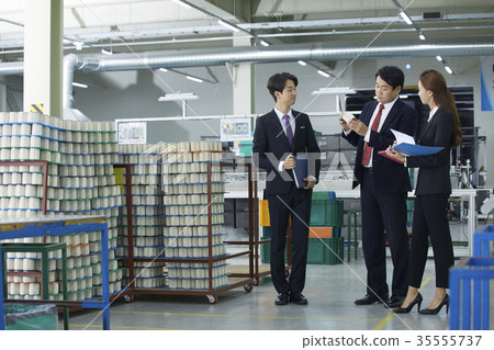 工廠,解釋,商人,女商人 工廠,解釋,商人,女商人 35555737