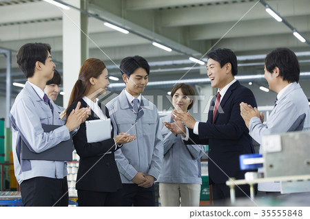 工廠，解釋，商人，女商人 35555848