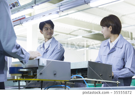 Factory, production line, worker 35555872