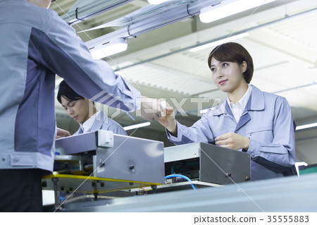 Factory, production line, worker 35555883