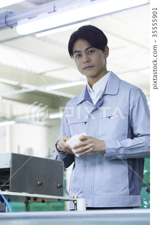 Factory, production line, worker 35555901