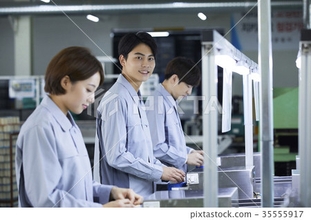 Factory, production line, worker 35555917