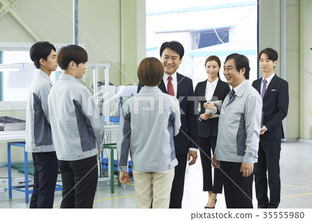 Factory, worker, businesswoman, business woman 35555980