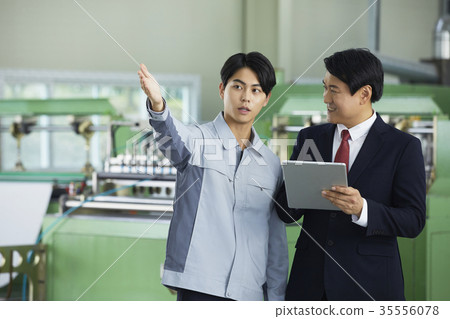 Factory, Worker, Businessman Factory, Worker, Businessman 35556078