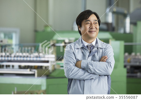 Factory, worker, manager 35556087