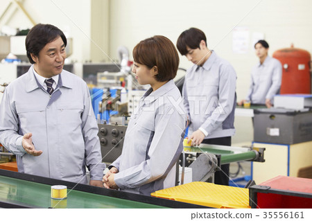 Factory, production line, worker Factory, production line, worker 35556161