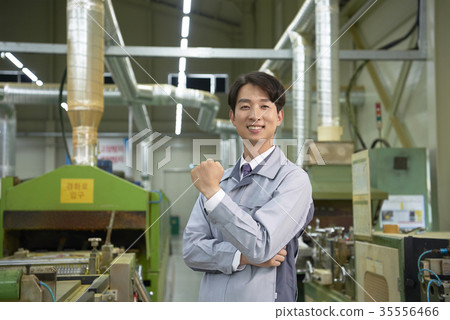 Factory, worker, manager 35556466