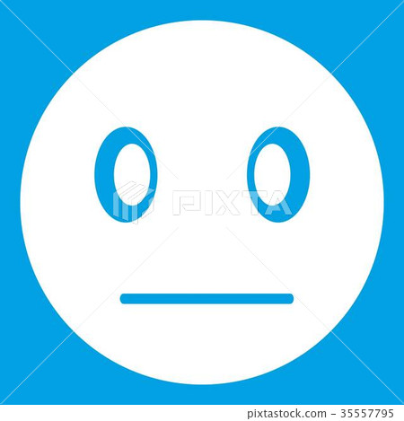 Suspicious emoticon white 35557795