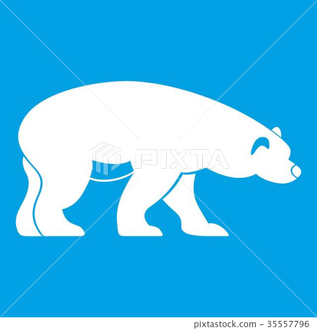 Bear icon white Bear icon white 35557796