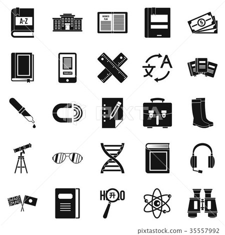 Ability icons set, simple style - Stock Illustration [35557992] - PIXTA