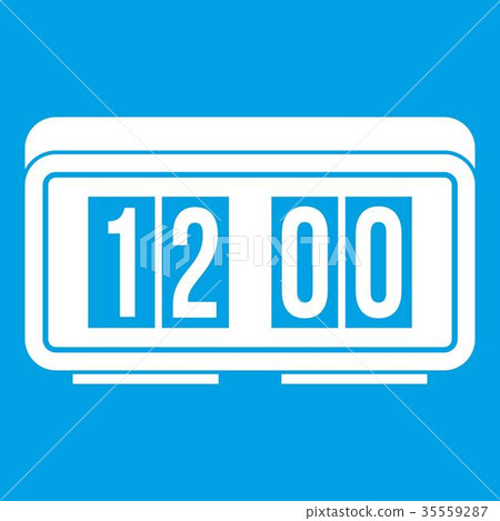 Watch icon white 35559287