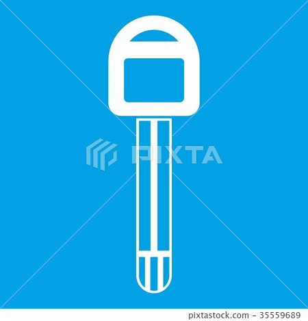 Car key icon white Car key icon white 35559689