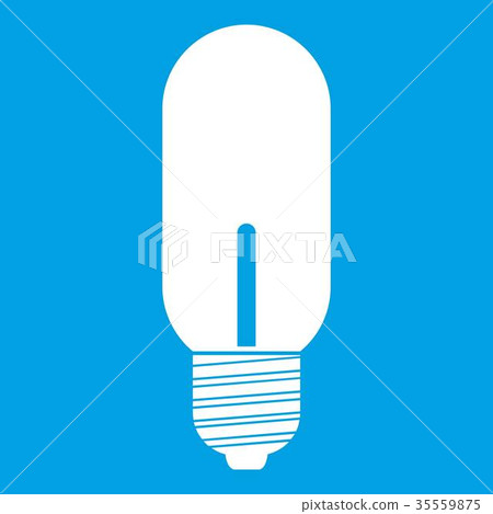 Light bulb icon white 35559875